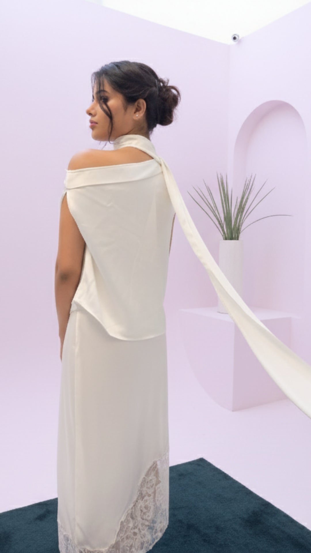 Ivory Peony Skirt