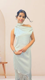 Ivory Peony Drape Top